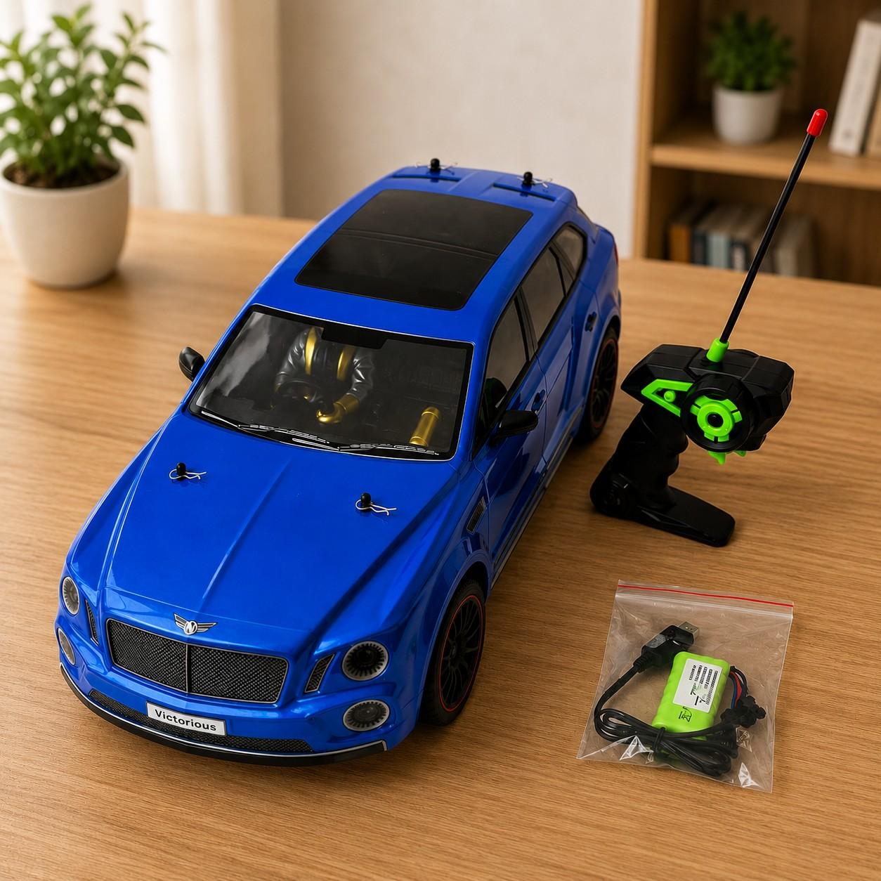1:10 Scale RC Racing SUV Car for Kids – Remote Control Street Racing Vehicle Toy with 4-Way Control for kids age 3+