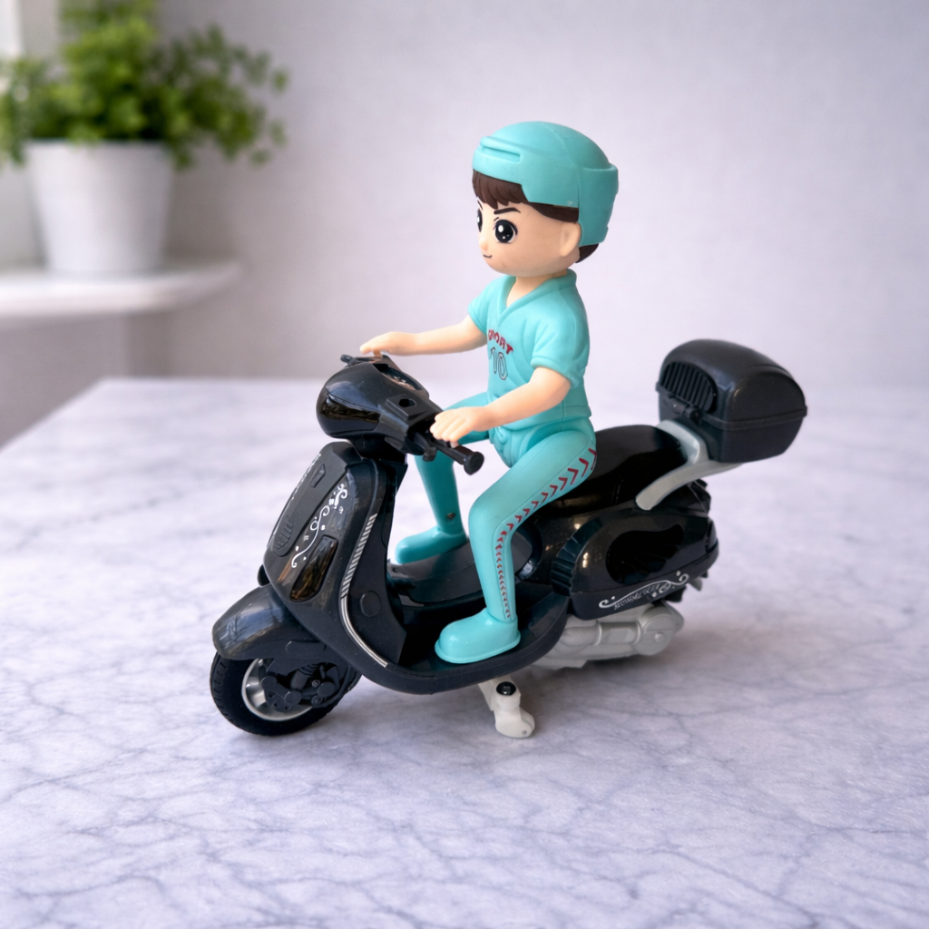 Kids Electric Motorcycle Toy with Lights & Music – Battery Operated Scooter Toy for Boys & Girls (3+ Years)