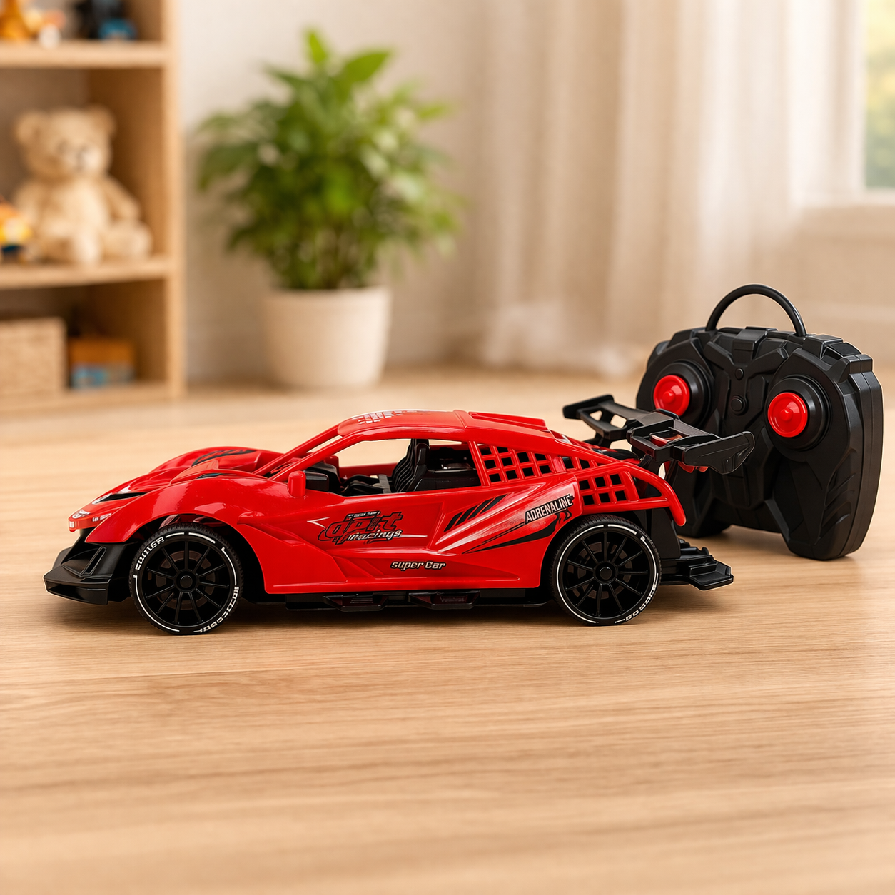 Remote Control Sports Car Toy for Kids 3+ | 1:14 Scale RC Racing Car with Lights & 4 Channel Control | High Speed Toy Car for Boys & Girls