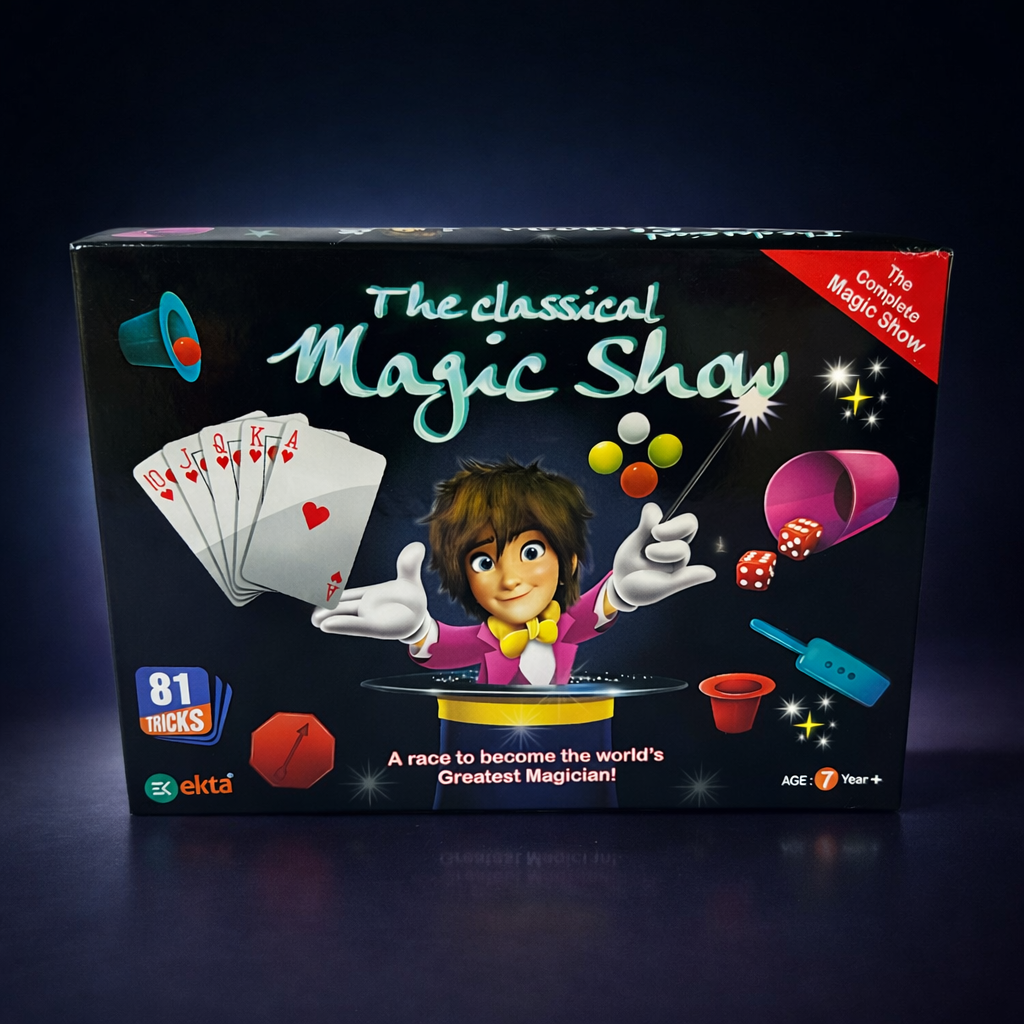 81 Tricks Magic Show Set for Kids | Complete Magic Kit with Instructions & Props | Fun Learning Activity Toy Age 7+