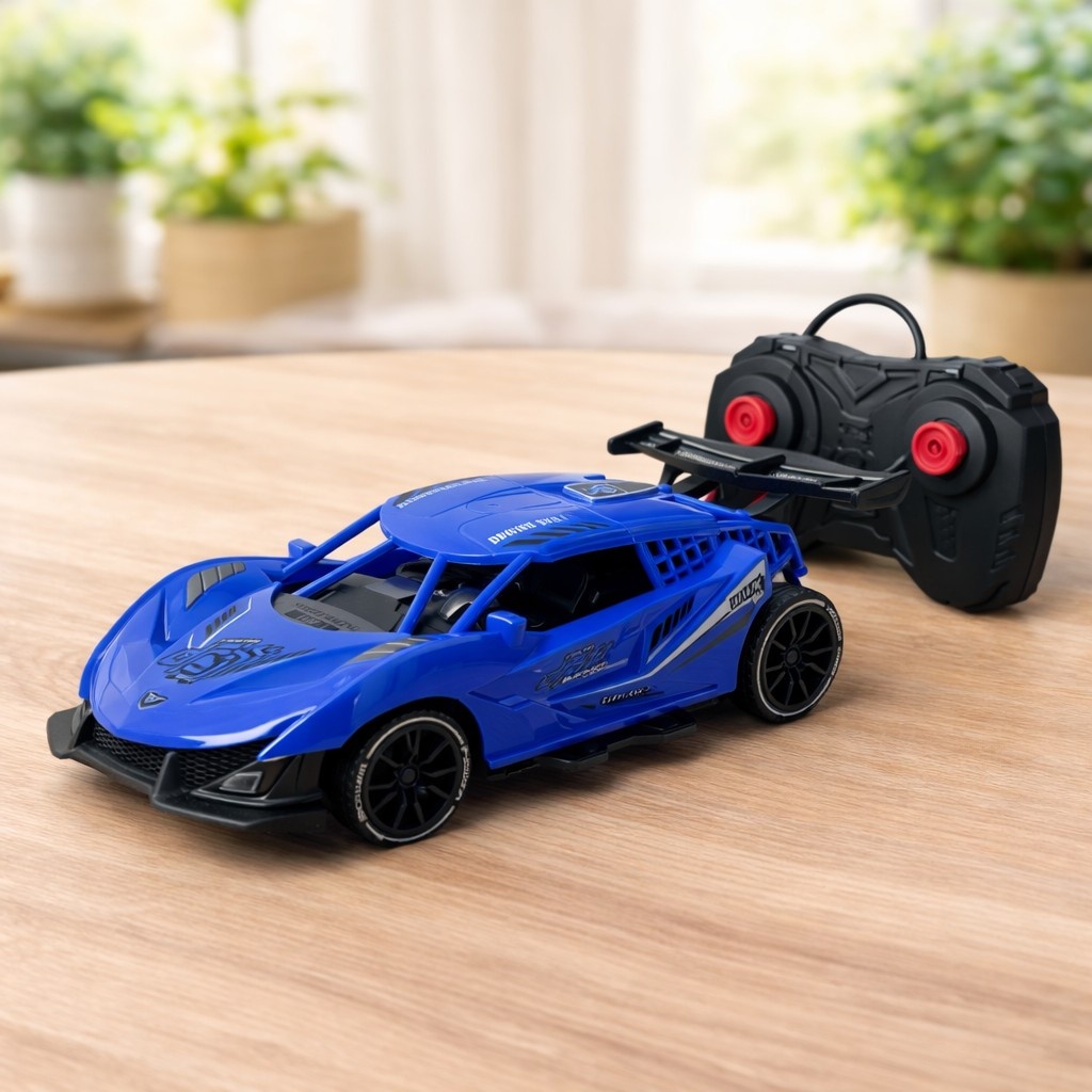 Remote Control Sports Car Toy for Kids 3+ | 1:14 Scale RC Racing Car with Lights & 4 Channel Control | High Speed Toy Car for Boys & Girls