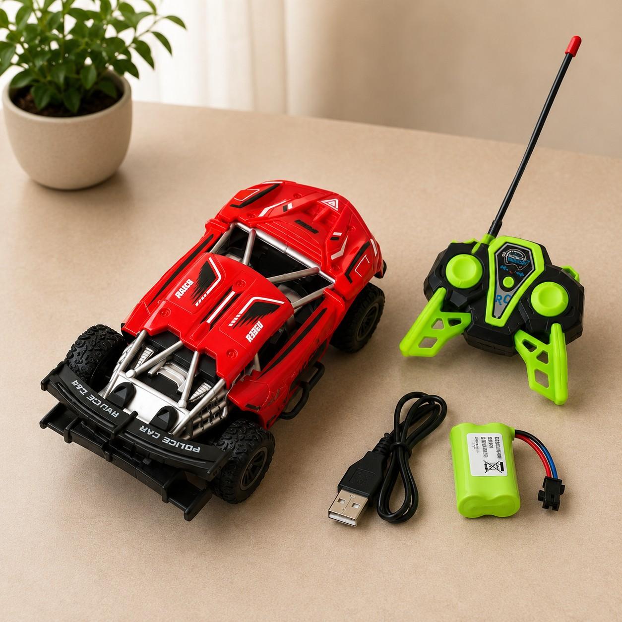 2.4GHz RC Sports Racing Car for Kids – High Speed Remote Control Off-Road Drift Car with Full Function Steering, Rechargeable Battery | Age 3+