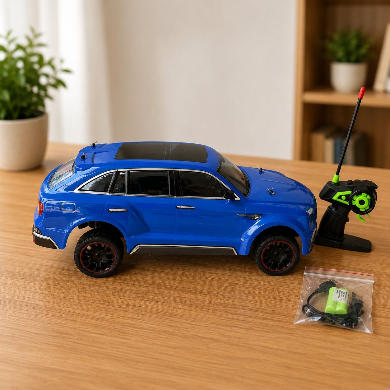 1:10 Scale RC Racing SUV Car for Kids – Remote Control Street Racing Vehicle Toy with 4-Way Control for kids age 3+
