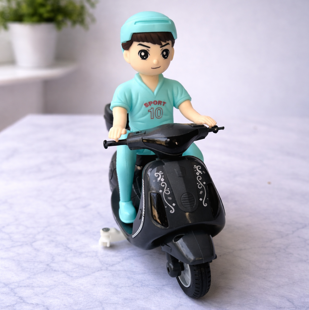 Kids Electric Motorcycle Toy with Lights & Music – Battery Operated Scooter Toy for Boys & Girls (3+ Years)