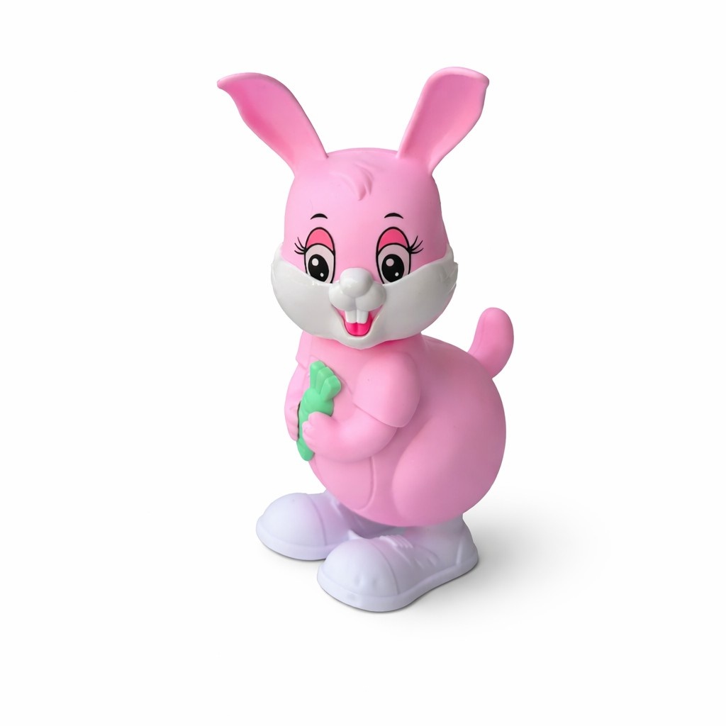 Cute Bunny Toy for Kids – Cartoon Rabbit Figure with Key Operation | Safe & Fun Play Toy for Toddlers (3+ Years)
