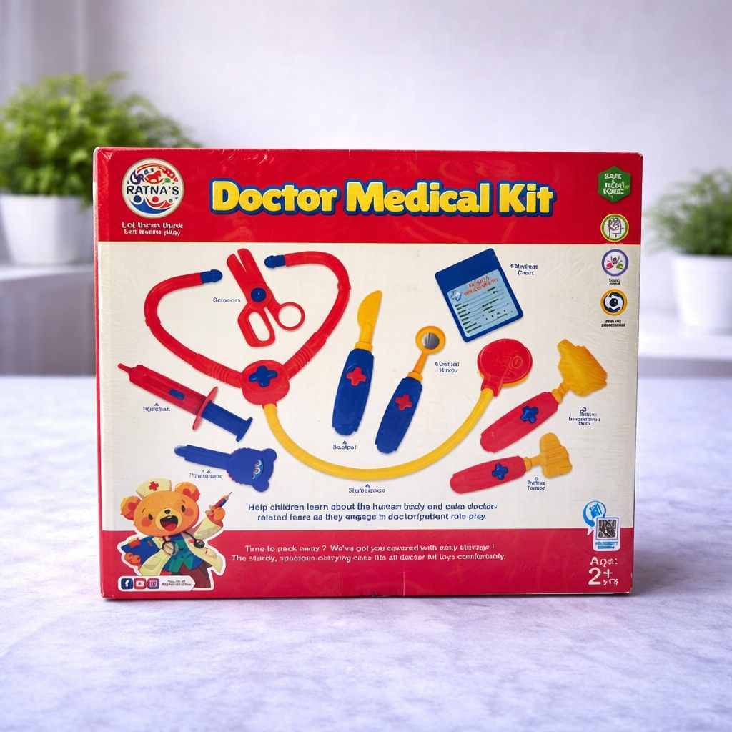 Kids Doctor Medical Kit Toy Set with Stethoscope & Tools | Pretend Play Doctor Set for Boys & Girls (Ages 2+)