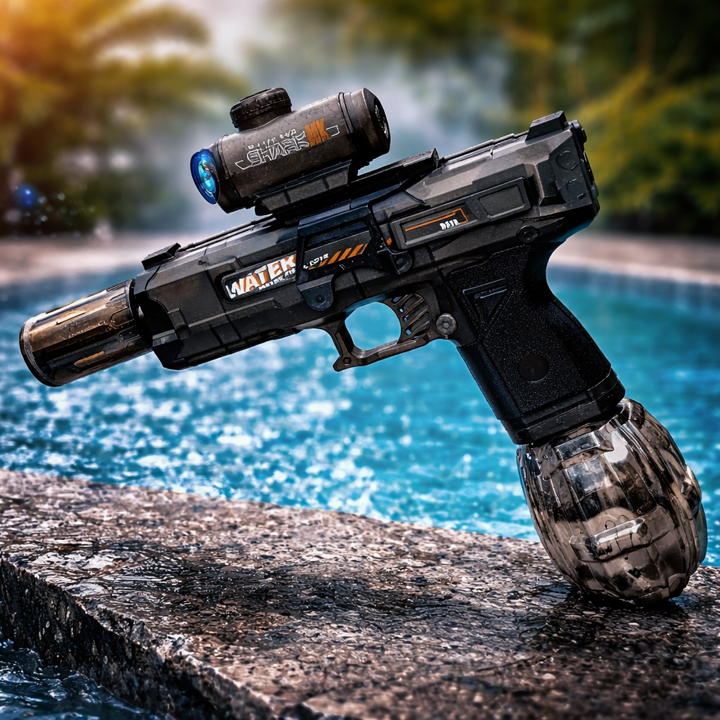 Rechargeable Electric Water Gun Toy for Kids & Adults | Automatic Water Blaster with LED Light Effect | High Power Water Shooter for Outdoor Fun